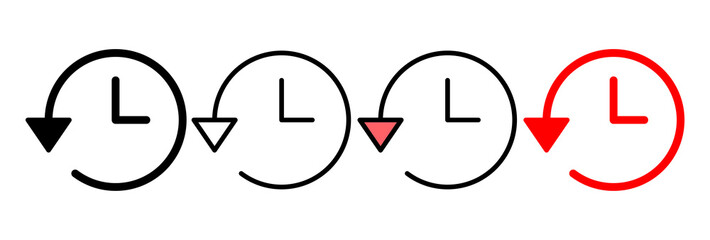 History icon vector illustration. recent event history sign and symbol