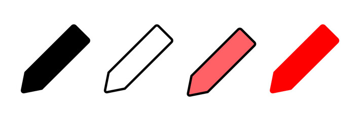 Pencil icon vector illustration. pen sign and symbol. edit icon vector