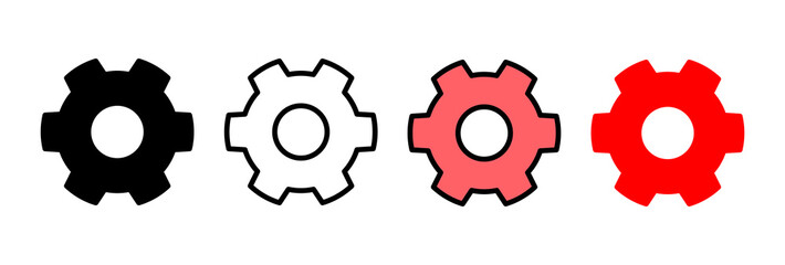 setting Icon vector illustration. Cog settings sign and symbol. Gear Sign