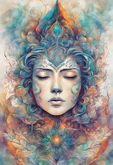 woman in mask