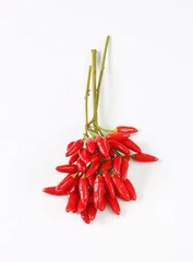 Fotobehang Red chili peppers © Viktor