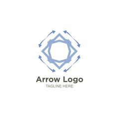 Fototapeta premium Arrow logo company design