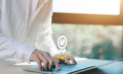 service system business certificate standard iso digital technology, quality guarantee process....