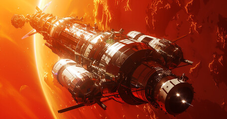 a spacecraft capable of withstanding extreme temperatures encountered during interplanetary travel.