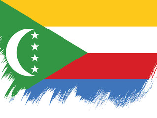 Flag of Comoros, vector illustration