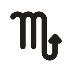 zodiac symbol scorpion icon