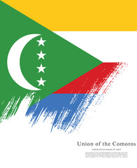 Flag of Comoros, vector illustration