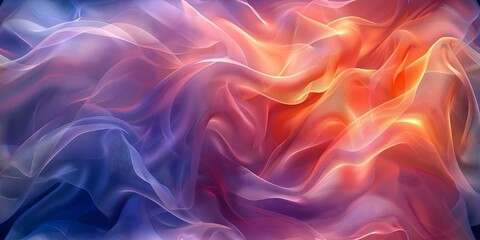 Fototapeta premium Vibrant swirling silk creates a dynamic and engaging abstract background seamless background. Concept Abstract Background, Swirling Silk, Dynamic Patterns, Colorful Textures, Seamless Design