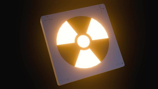 3d rendering of tritium battery. It is a nuclear battery that has a 20+ year lifetime without needing a replacement or recharging.