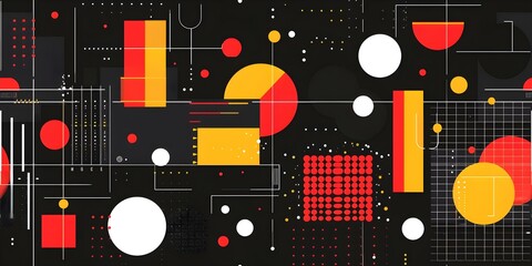 Abstract Digital Elements: Creating a Modern and Sleek Tech-Inspired Background. Concept Digital Art, Abstract Design, Tech Background, Modern Illustration, Sleek Elements