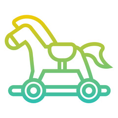 Rocking Horse Gradient Linear Style