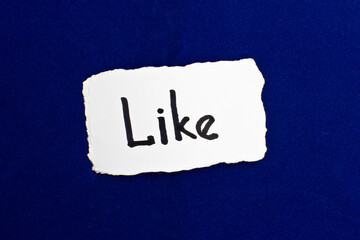 The word "LIKE"