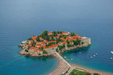 Sveti Stefan island in Budva, Montenegro