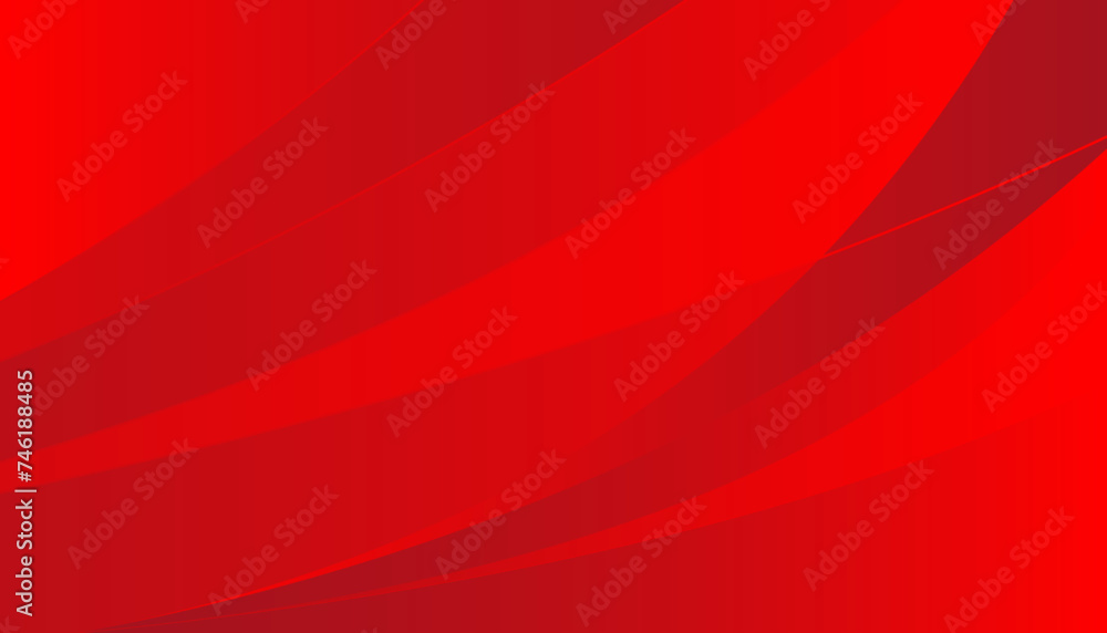 Poster red abstract background. dynamic shapes composition