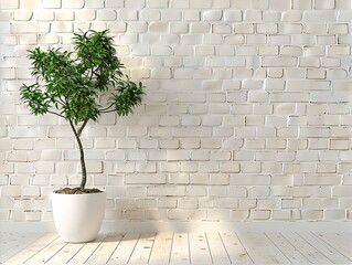 A white brick wall to various design aesthetics