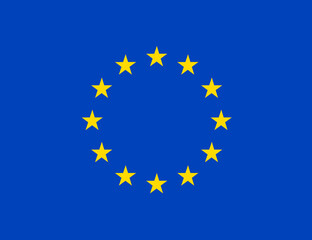 National flag of European Union. Symbol of Europe