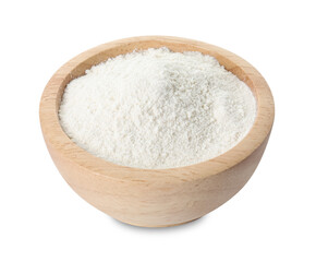 Fototapeta na wymiar Baking powder in bowl isolated on white