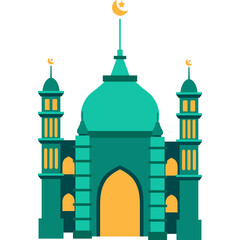 Mosque Flat Vector