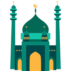 Mosque Flat Vector