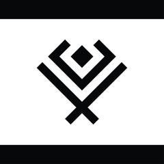 Obraz premium monogram logo design that forms the letters 