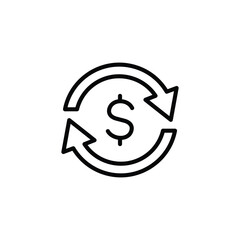 Money Transfer Icon Vector