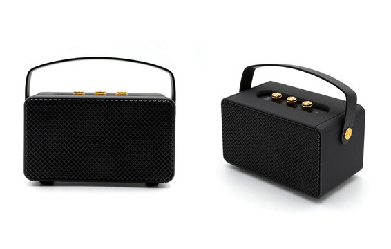 collection of black speakers