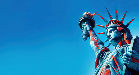 art of the Statue of Liberty. Generative AI