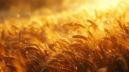 The earthy texture of a wheat field each stalk bowing and rising with the playful gusts of wind.