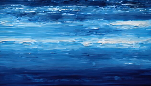A sea of blue, with horizontal brush strokes of varying intensity and depth