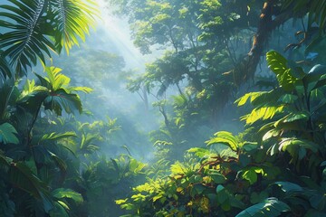 Fototapeta na wymiar tropical world