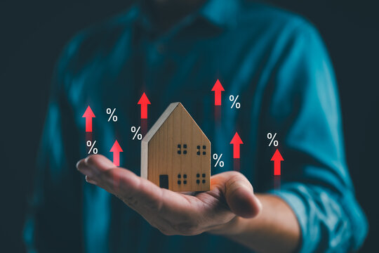 Mortgage, interest, rate, business, Property interest research the best rate, interest rate and dividend for home loan concept, Investment planning, business real estate, profit of banking, investor.