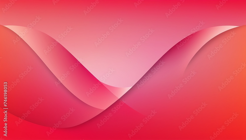 Poster flat style vector illustration of light red abstract design