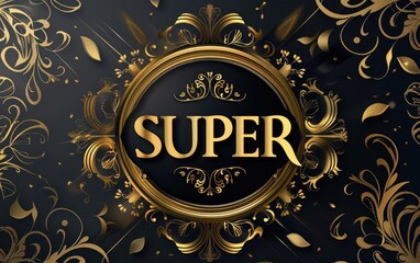 Superior branding, sleek and stylish logo text word Super, design, modern typography and bold graphic elements for impactful marketing and brand identity
