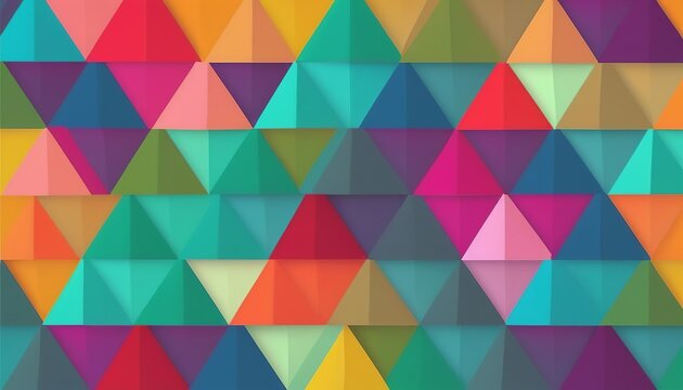 Ultra HD 8K Colorful Low Poly Mosaic Background