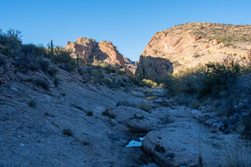 First Water hiking trail in the Superstition Mountains