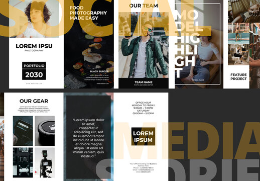 Modern Photography Social Media Stories Template
