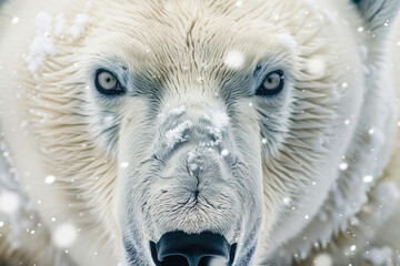 Close-up portrait of polar animal