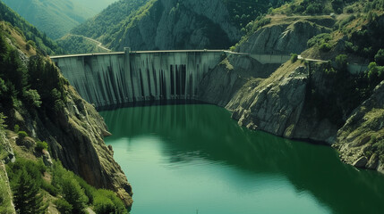 豊かな水を貯めるダム　環境イメージ - obrazy, fototapety, plakaty