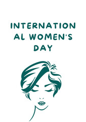 International women's Day 8 March celebration design