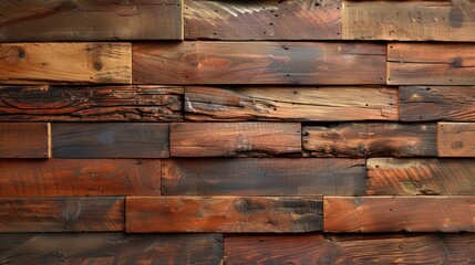 Detailed texture of reclaimed wood paneling, featuring old wood planks with a natural, aged appearance. Perfect for creating a rustic background on floors or walls, AI Generative