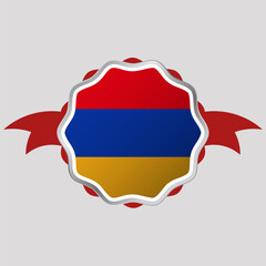 Creative Armenia Flag Sticker Emblem