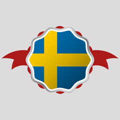 Creative Sweden Flag Sticker Emblem