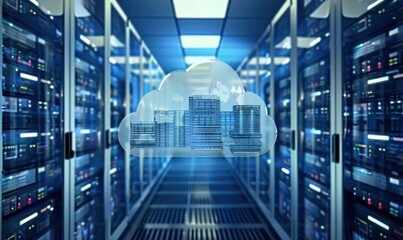 Cloud Computing Concept on Digital Network
