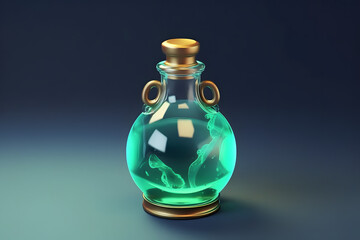 3d witches Elixir of Wisdom Potion