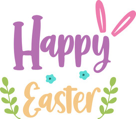 Illustrative Happy Easter Handwitten Typography