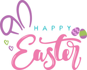 Illustrative Happy Easter Handwitten Typography
