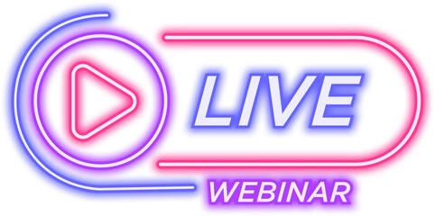 Neon Live Webinar Sign
