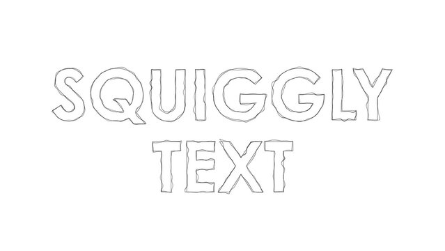 Squiggly Line Scrappy Text Titles