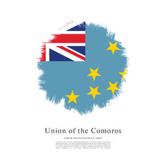 Flag of Tuvalu, vector illustration