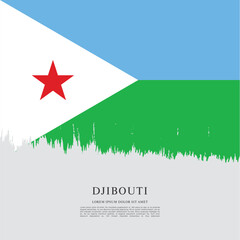 Flag of Djibouti vector design